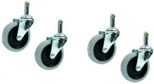 4 x NUMATIC Rubber Wheel XC1 XC3 JANITOR TROLLEY 3" 75mm GENUINE  NUM204060 x 4