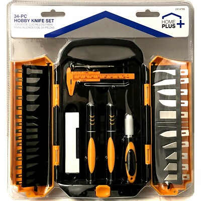 2414795 Home Plus, 34-PC Hobby Knife Set, 843518048870
