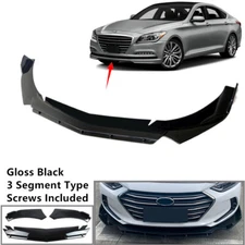 Add-on Universal Fit For Hyundai Genesis 15-16 Front Bumper Lip Spoiler Splitter