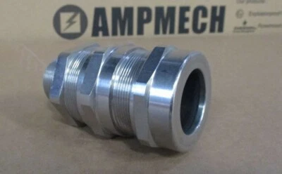 (AMPMECH) RST CABLE GLAND EX,GAMMA X, NICKEL PLATED BRASS,M32, KBA3M32 - Image 1 of 2