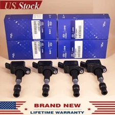 4PCS Genuine 27300-2E601 Ignition Coil UF816 For Hyundai Sonata Elantra Kona Kia