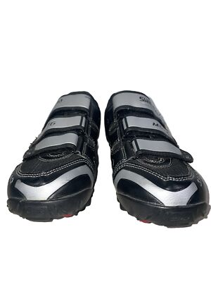 Shimano MD76 SPD Cycling Shoes Men Size 7.6 Black Silver Biking SH