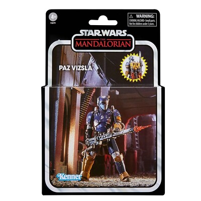 Hasbro Star Wars The Vintage Collection – Figura De Paz Vizsla De 9.5 Cm, Con Armadura Beskar Y Accesorios, Inspirada En The Mandalorian