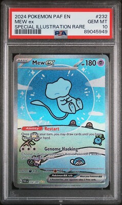 2024 MEW EX #232 POKEMON PALDEAN FATES EN SPECIAL ILLUSTRATION