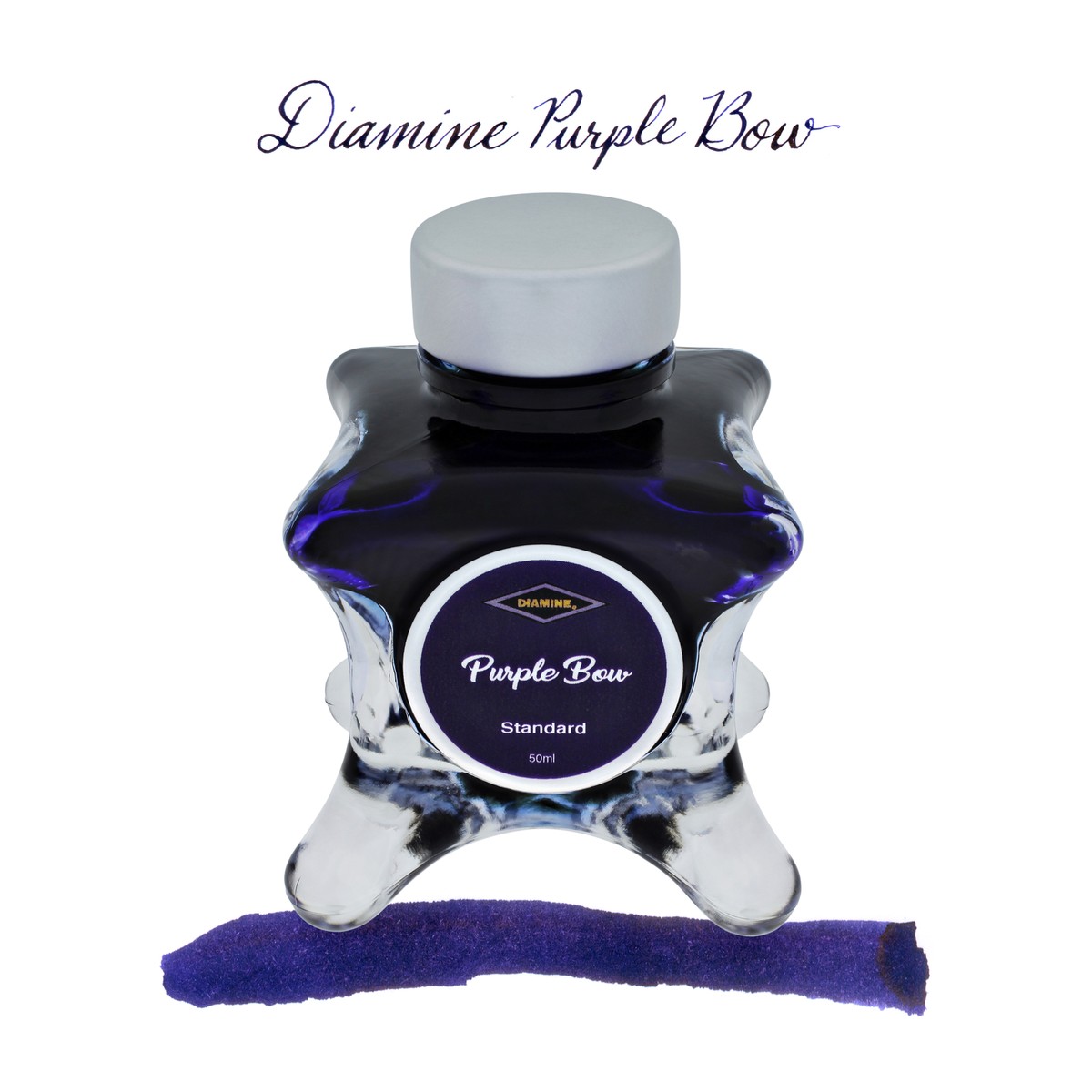 Diamine Inkvent Blue Edition Standard Bottled Ink in Purple Bow 