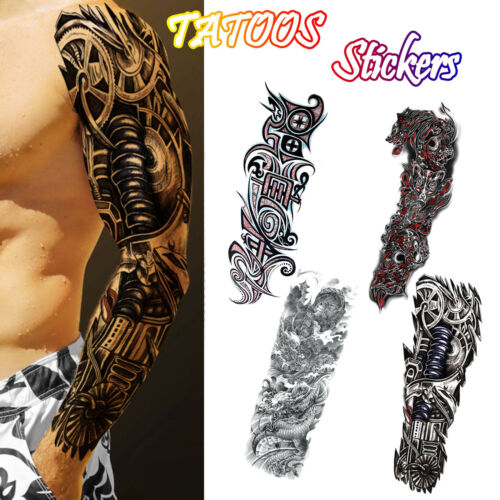 Men Arm Tattoo Temporary Tattoos Sticker Fake Tatoo Hot 3D Art Waterproof  NEW UK | eBay
