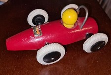 Vintage Wood Toy BRIO Race Car Made in Sweden