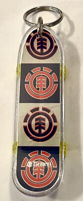 Vintage Element  Finger Board Skateboard Keychain Key Chain Toy