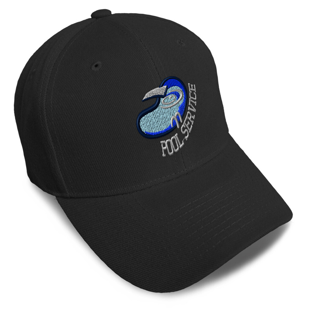 Baseball Cap Guy Swimming Pool Service Embroidery Dad Hats for Men & Women