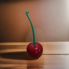 Creative Toilet Brush Holder Set Cherry Shape Standing WC Cleaning Bathroom