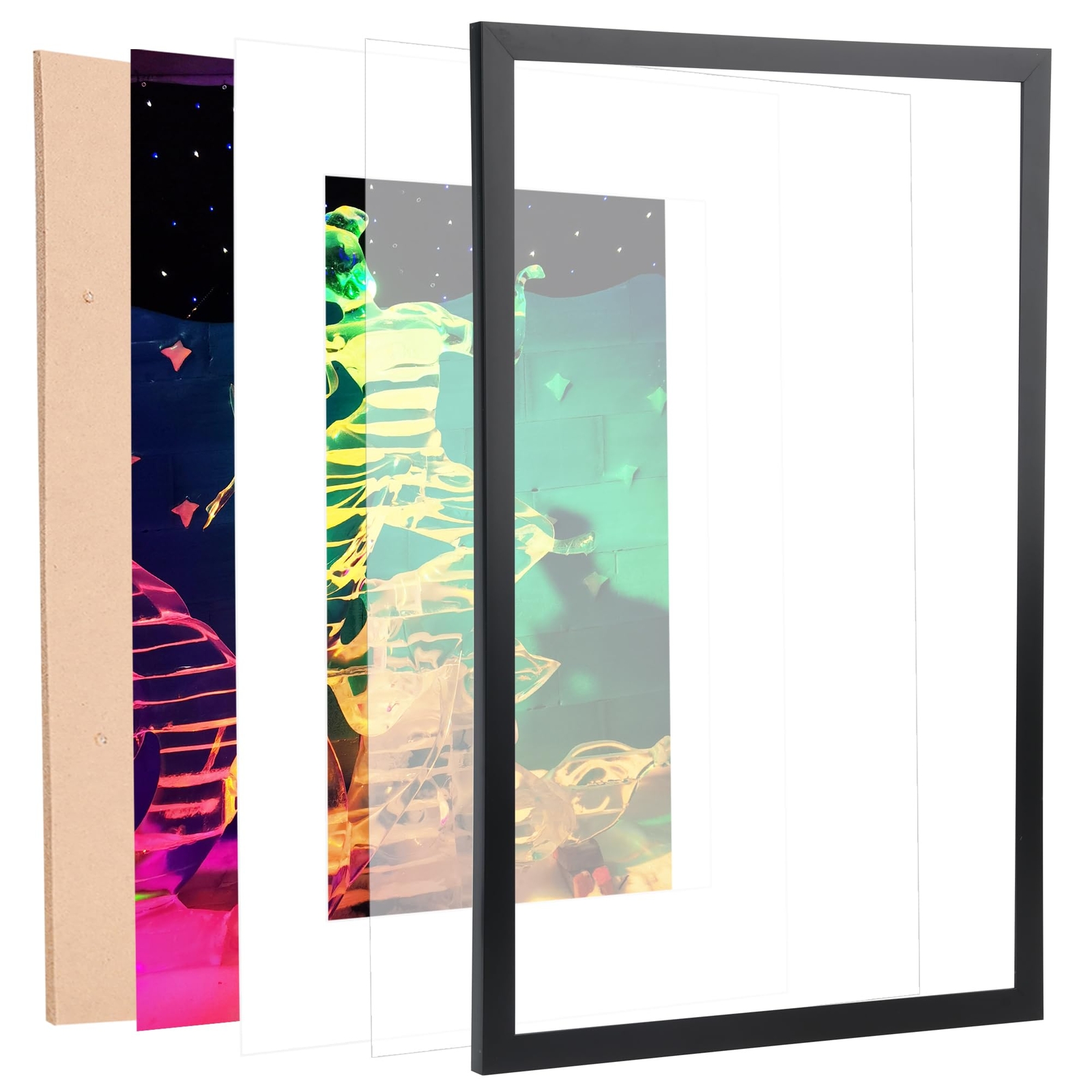11×14 Picture Frame Black Poster Frame 14×11 Photo Frame Black Wall