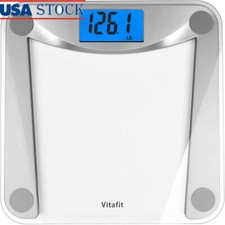 Digital Bathroom Weight Scale High Accuracy Blue LCD Auto Step-On 400lb 180kg US