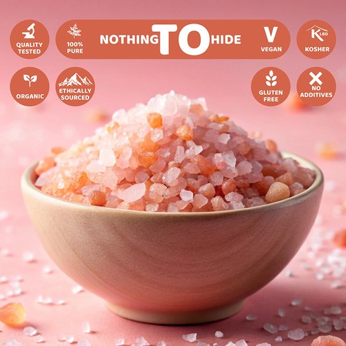 ORGANIC PINK HIMALAYAN SALT COARSE | 100 500g 1KG 2KG 5KG 10KG 25KG Food & Bath - Picture 3 of 24