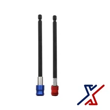 6" Quick Release Magnetic Bit Holder (Set of 2) (Blue & Red) by X1 Tools