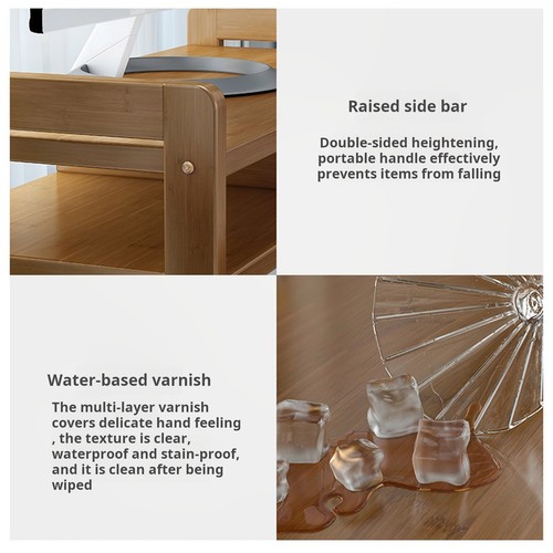 Storage Holder Stand Stand Riser with Shelf for Computer Desk - Afbeelding 4 van 12
