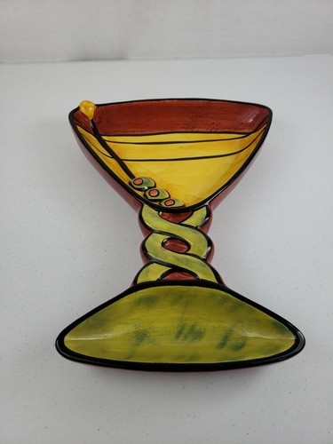 Certified International Carolyn Oltman Martini Art In Motion Large Serving Dish - Picture 9 of 9