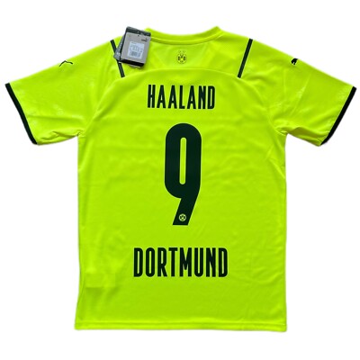 2021/22 Dortmund Home Cup Jersey #9 Haaland Medium Puma Champions
