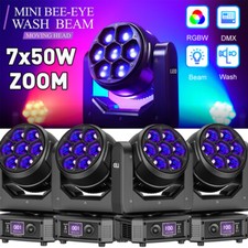 350W LED Zoom Moving Head Stage Light RGBW DMX Beam Wash Lighting DJ Disco Bar