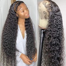 Lace Front Wig Human Hair 13x4 Curly Wigs Pre Plucked with 180 Density