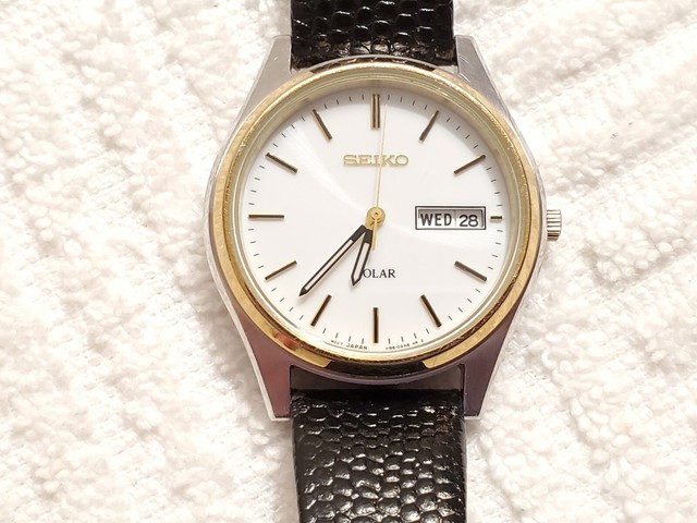 solar day date watch