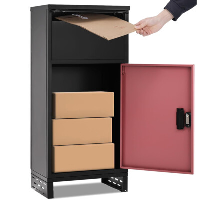 MOPHOTO Package Delivery Boxes Waterproof Galvanized Parcel Mailbox Anti-Theft