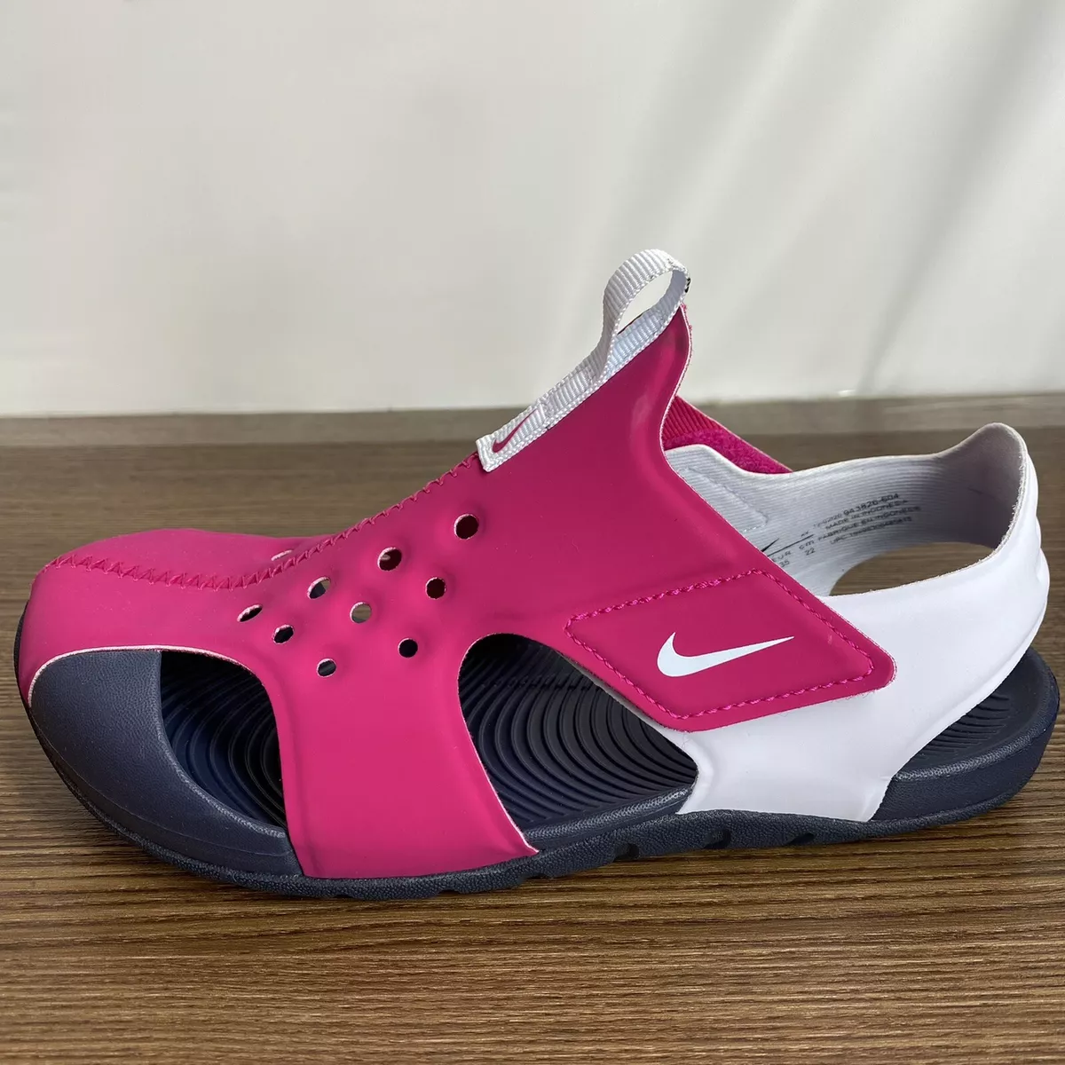 Nike Sunray Protect 2 (PS) Sandals Size 3Y Fireberry/Football Grey | eBay