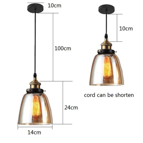 Bar Glass Pendant Light Home Ceiling Light Kitchen Chandelier Lighting Shop Lamp - Picture 2 of 9