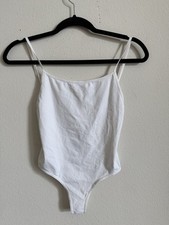 Free People Intimately White Thong Body Suit XS NWT