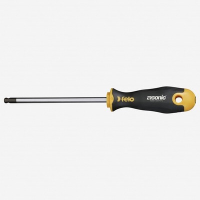 Felo Ergonic Ball End Hex Screwdriver, 4 mm x 100 mm