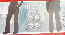 NWOT Roxy Women's Snow Pants DryFlight Technology Ski Pants Waterproof Black L