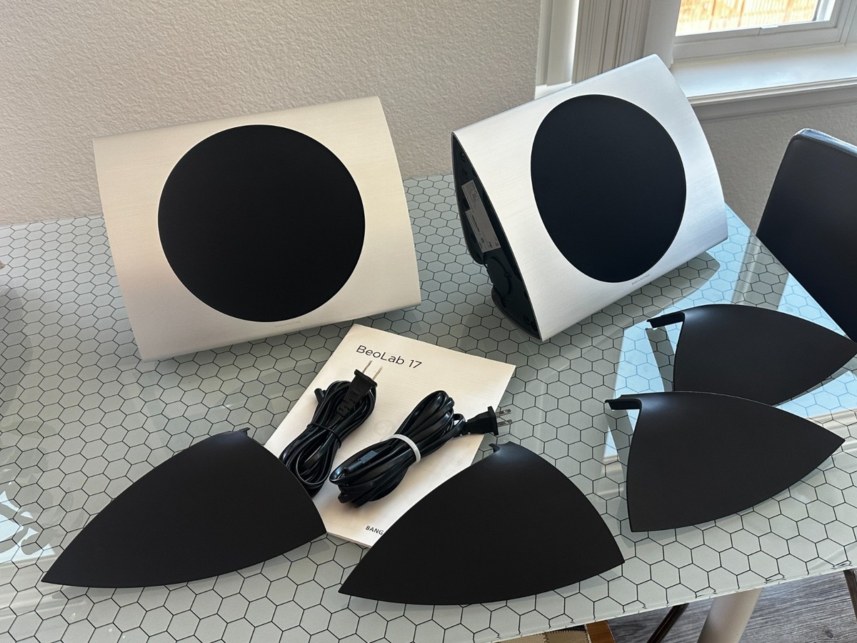 B&O Bang & Olufsen BeoLab 17 WiSA Speakers good Condition w/ Floor