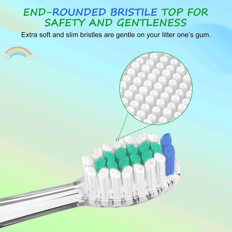 5Pcs Kids Replacement Toothbrush Heads Compatible with Seago SG-513/977/EK6/SG21 - Image 4 of 4