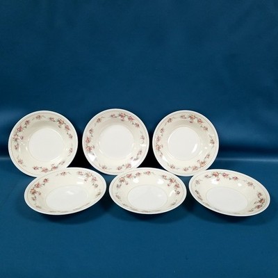 Set of 6 Homer Laughlin Eggshell Georgian 8.25'' Soup Salad Bowls Cashmere