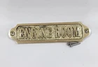Solid Brass ENGINE ROOM Door Sign Plaque Nautical Marine Name Plate w/ Screws