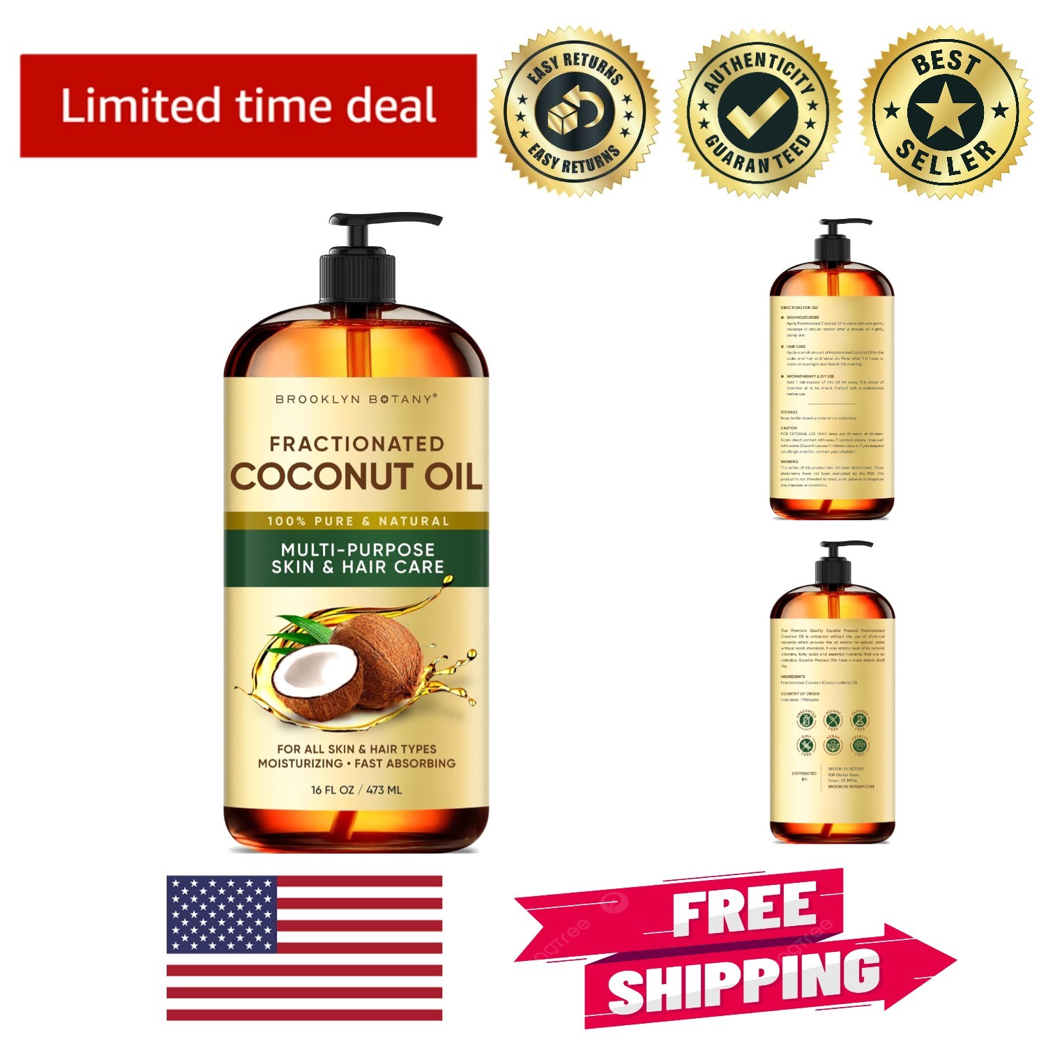 16 Fl Oz - All-natural Carrier Oil For Wellness