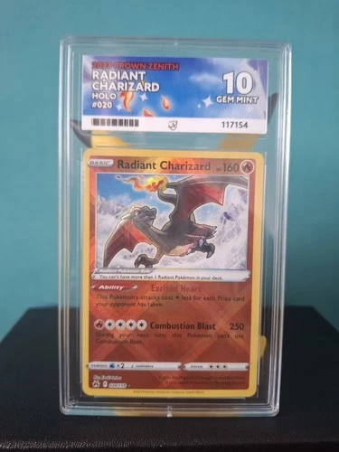 2023 Crown Zenith Radiant Charizard Holo #020 – ACE 10 Gem Mint