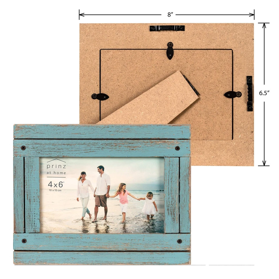 Homestead Distressed Wood Picture Frame for 4x6 Photos Wall or Tabletop Displ... - Image 3 of 3
