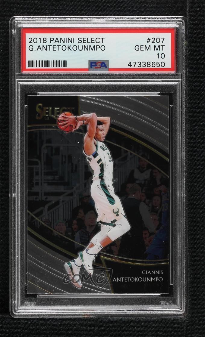 2018-19 Panini Select Courtside Giannis Antetokounmpo #207 PSA 10 GEM MT 00ur