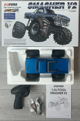 FMS Crawler 1:24 FCX24 Smasher V2 Monster Truck RTR 4WD Blue