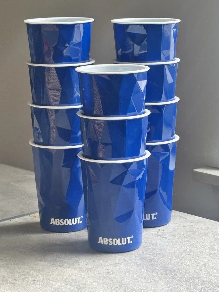 Absolut Vodka Acrylic Cups Limited Edition x11 - Image 1 of 3