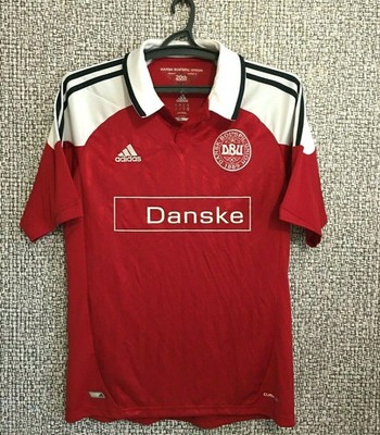 Denmark Shirt Dania Jersey DBU Football Soccer Top Adidas 2011 2012 Men's Size M