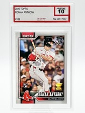 2026 Topps Series 1 - Roman Anthony #189 (RC) Iconic Grading Company-Pristine 10