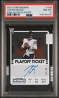 2021 PANINI CONTENDERS VARIATION-AUTO-PLAYOFF #108 JUSTIN FIELDS RC /49 PSA 8