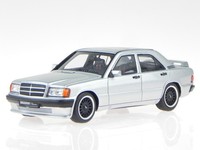 Mercedes W201 Brabus 190E 3.6S 1989 Silber Modellauto Minichamps 1:43