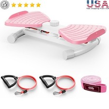 Waist Twister Machine with Resistance Band Silent Exercise Twist Board Workout