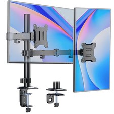 Dual Monitor Stand for 17"  32  Computer, Adjustable Height Stable Monitor Mou...