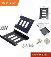 Effortless Installation 2.5" to 3.5" Drive Bay Mounting Brackets - 2 Pack