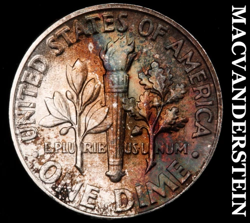 1951 Roosevelt Dime- Silver Choice Gem Brilliant Uncirculated (Color) #i4126