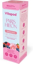 Lot Of 10 Vitapod Beauty+ Paris Hilton RADIANT ROSE Drink. . 70 Pods.. Exp. 9/26