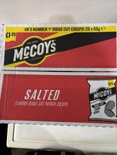 20 Pack McCoy's Salted Crisps 65g x20 - Bulk Value